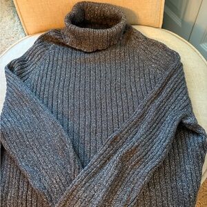 Never worn INC grey sparkle turtleneck
